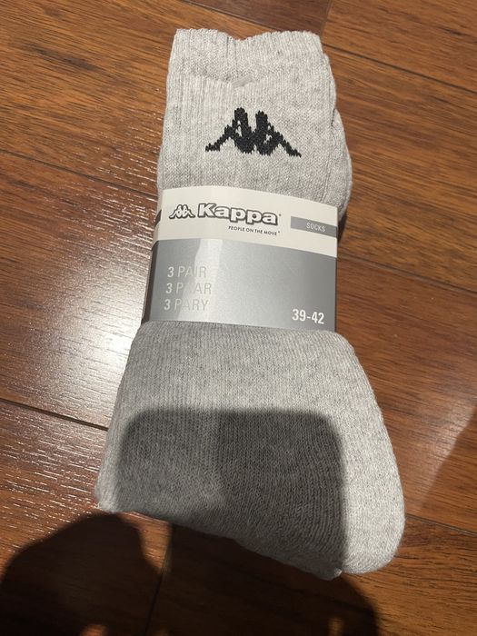 Skarpety 3 pack szare kappa 39-42