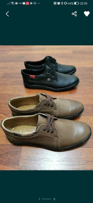 Skórzane Buty Męskie Lekkie Wygodne