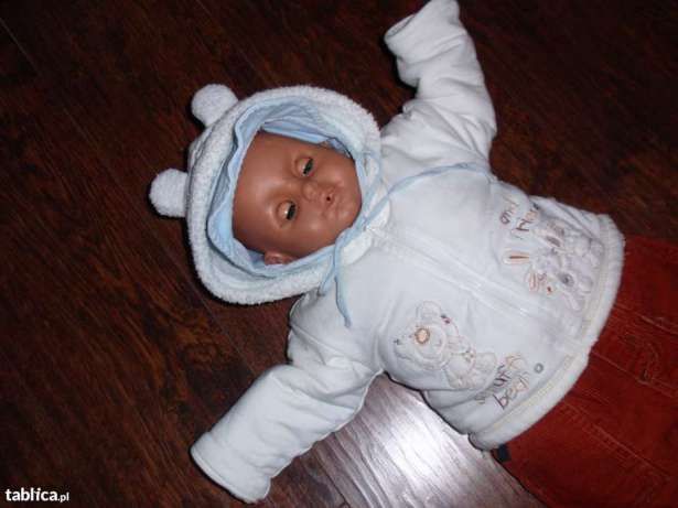 Kurteczka, kożuszek płaszczyk dla niemowlaka na chrzest i nie tylko