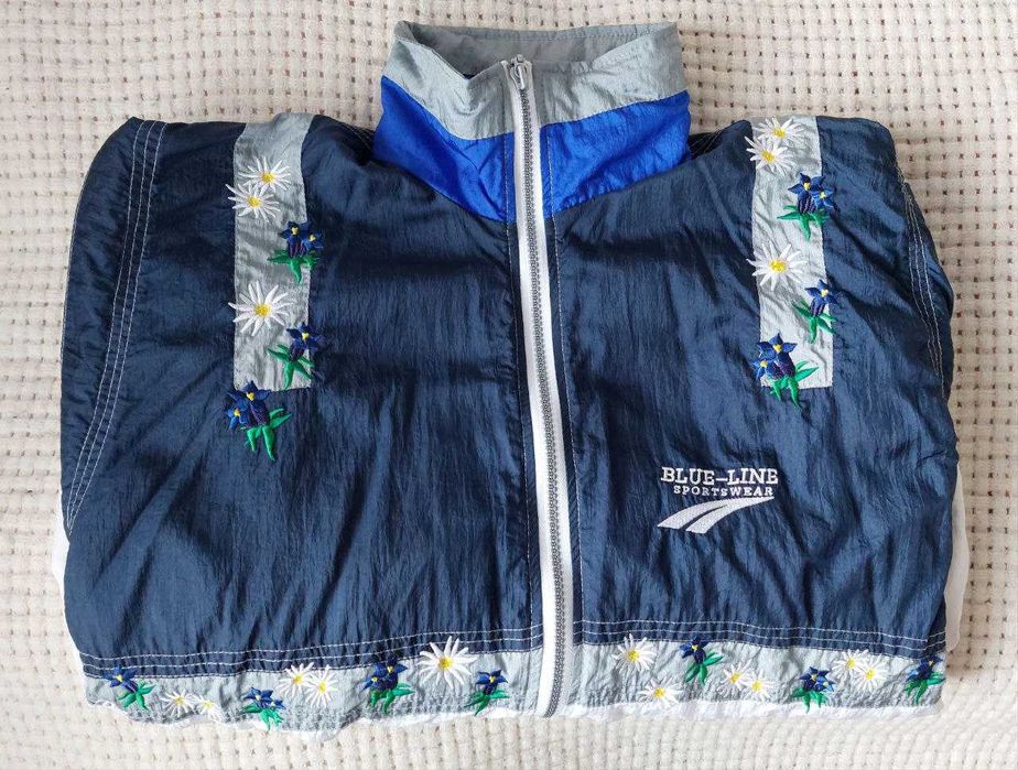 Вінтажна вітровка у стилі 90-х BLUE-LINE SWITZERLAND