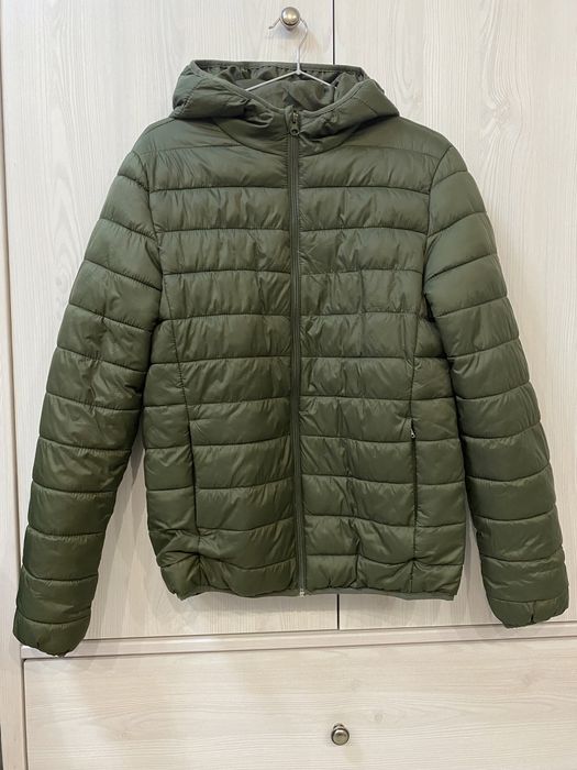 Ultra lekka kurtka z kapturem khaki XS