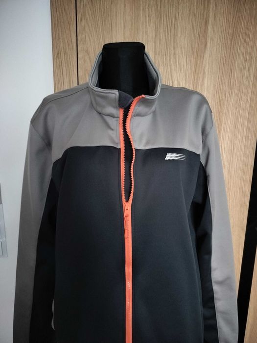 Polska profesjonalna kurtka męska 2XL softshell ocieplana polarem super