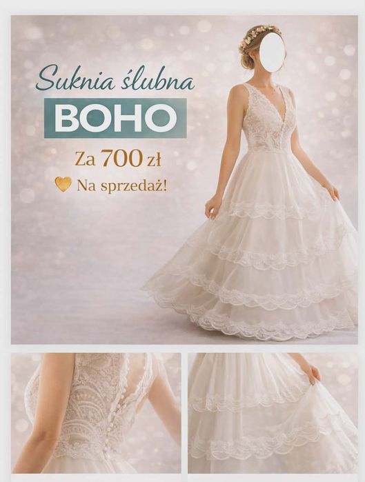 Suknia ślubna Boho