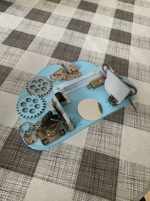 Tablica manipulacyjna mała błękitna 25x16 abam chmurka