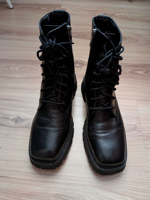 Skórzane botki workery Badura