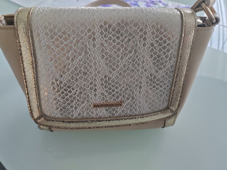 Torebka Monnari beż złoto