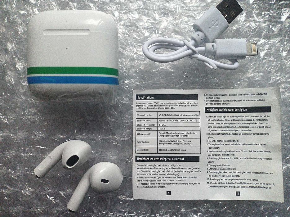 Бездротові навушники Pro 4 TWS bluetooth водонепроникні ейрподс