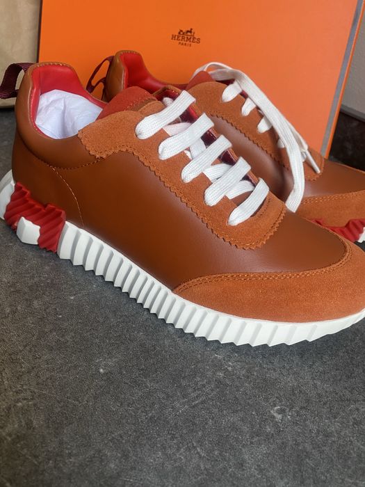 Hermes bouncing sneakersy 39, wkladka 25,4 cm skóra naturalna