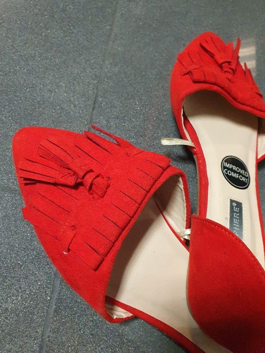 Baleriny czerwone rozmiar.40