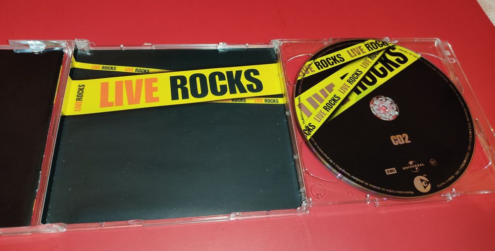 CD - Live Rocks - vários artistas 2cds