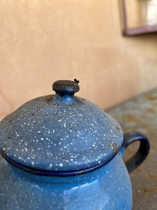 Vintage and Unique Blue Ceramic Jar434369580279408643