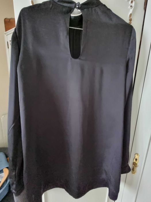 Camisa/túnica preta em seda Lanidor