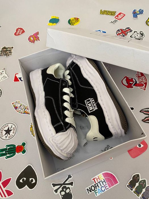 Кросівки Maison Mihara Yasuhiro Black/white / чорно білі міхара кеди