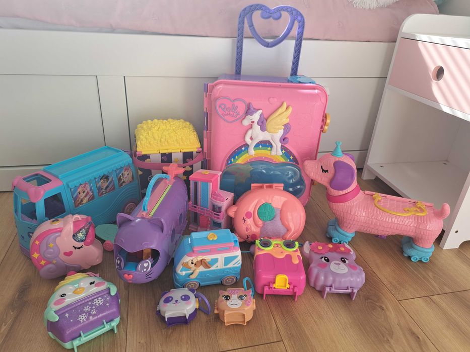 Duży zestaw zabawek Polly Pocket