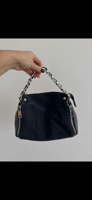 Жіноча сумка з натурал. шкіри та натурал.замшу