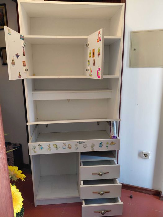 Secretária Com Móvel para Quarto de Jovem