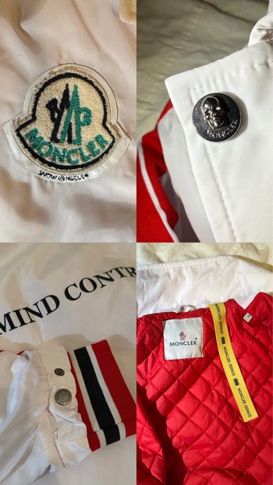 Нейлонова Вітровка Moncler x Palm Angels Genius Jacket (White)ОРИГІНАЛ