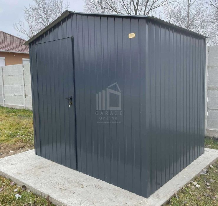 Schowek Domek Ogrodowy 2,5X2M Drzwi Okno Dach Dwuspadowy  Id916