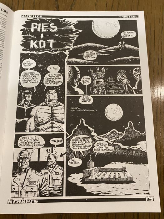 Krakers 18 ( 2001/04 )  magazyn komiksowy, komiks Michaś Potrafi