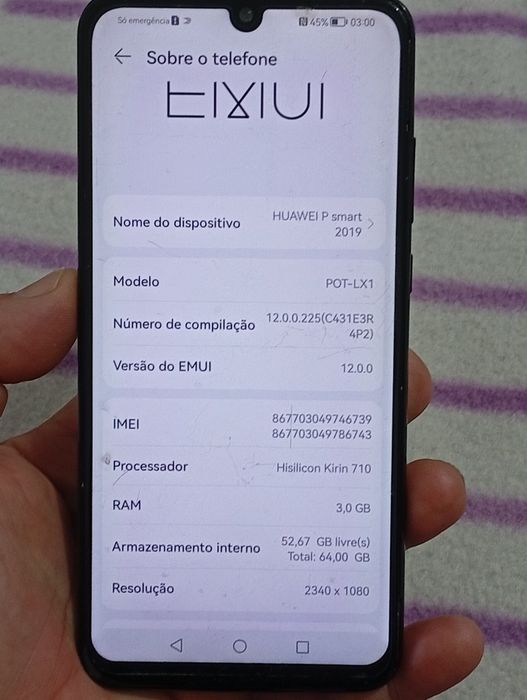 Smartphone Huawei P Smart dual sim  de 64gigas