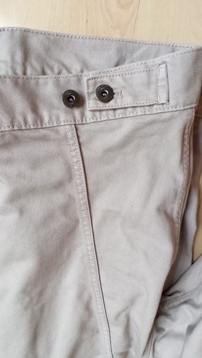 Kurtka jeansowa beżowa Mango M casual na guziki