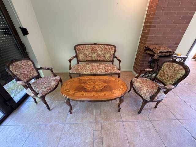 Komplet do oranżerii / ogrodu zimowego. 2 fotele, 1 sofa.