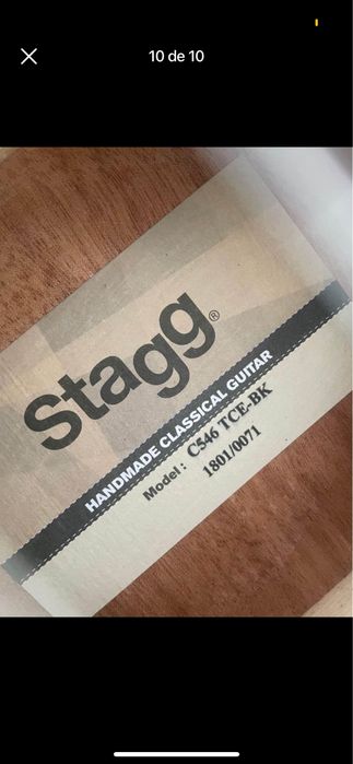 Guitarra Eléctro - Acústica STAGG C546TCE-Preta