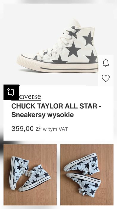 Trampki Converse High-Top w Gwiazdy CO411A1Z1-B11 Converse