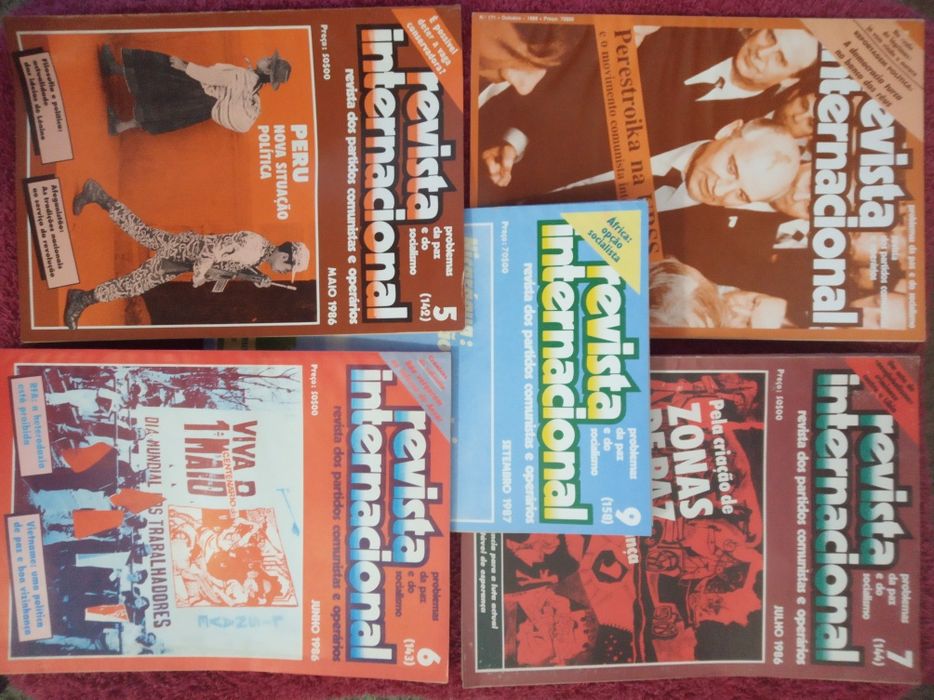 40 edições da REVISTA INTERNACIONAL anos 70 e 80