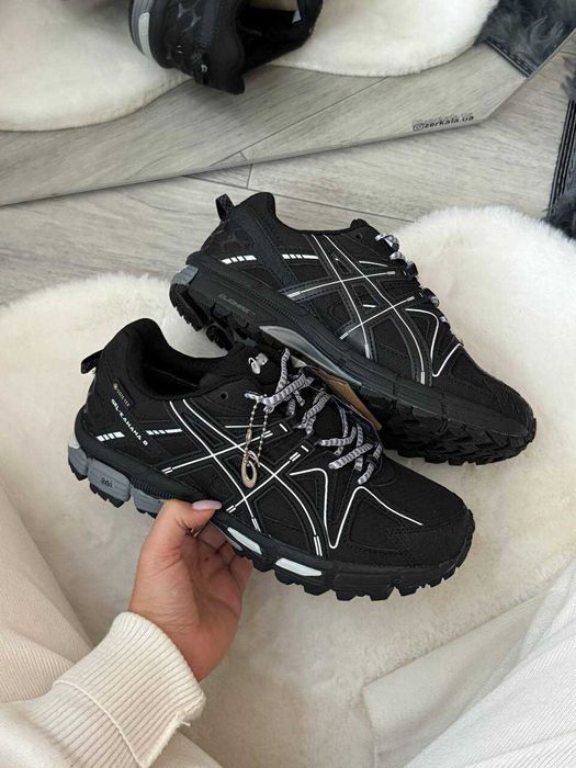 Кроссовки с термоутеплением / Черно-белые / Кожа + Gore-Tex (36–45)