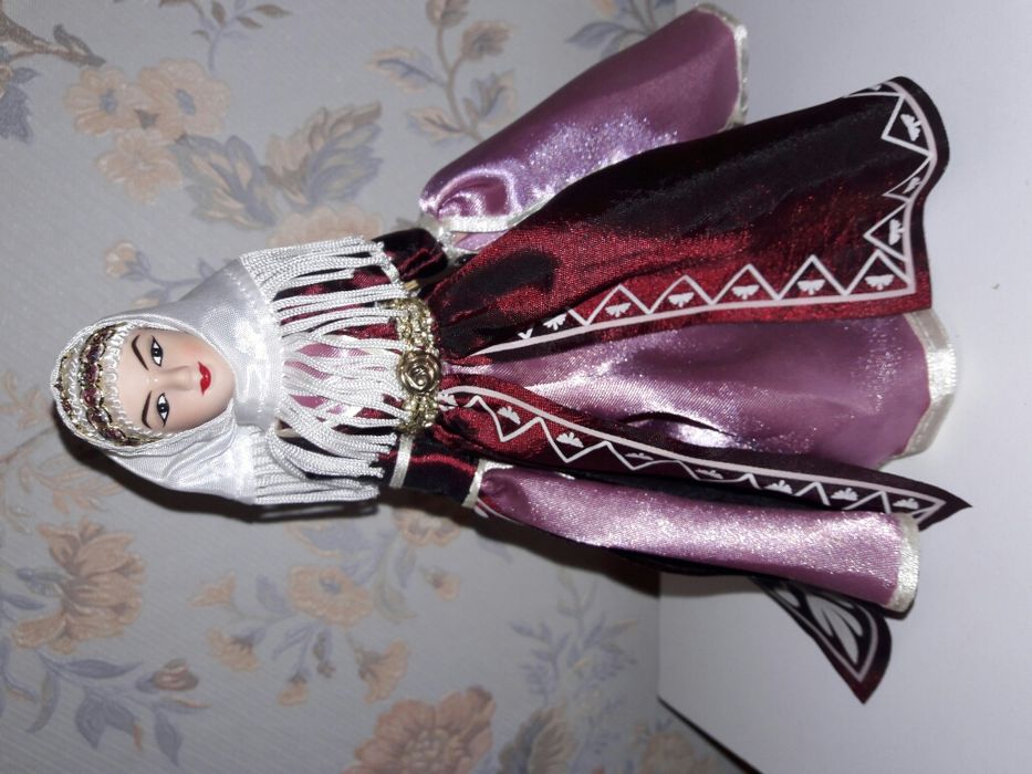 Куклы в народных костюмах. Карачаевский праздничный костюм.