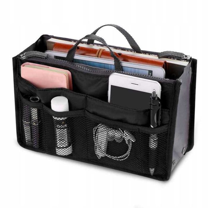Organizer do torebki kolor Brązowy
