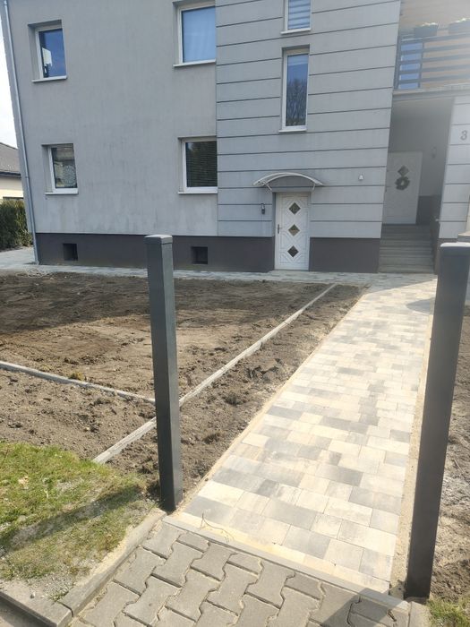Układanie kostki brukowej granitowej Wolne terminy !  usługi Mini kopa