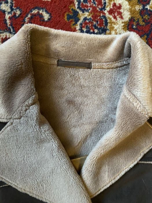Dlugi sztuczny kożuch płaszcz rozmiar 36