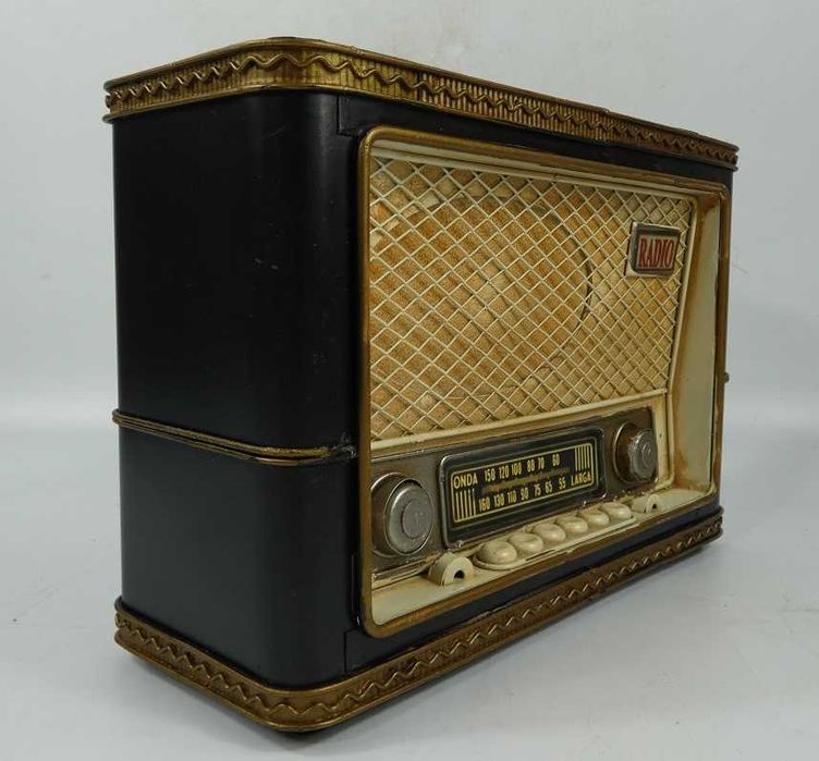 Metalowa SKARBONKA stylizowana na stare RADIO w stylu retro