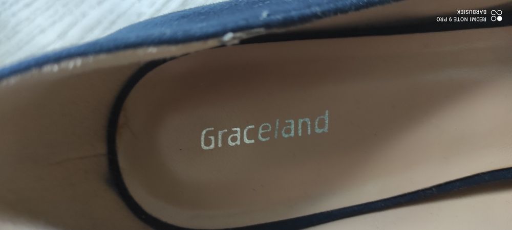 Granatowe czółenka Graceland 39