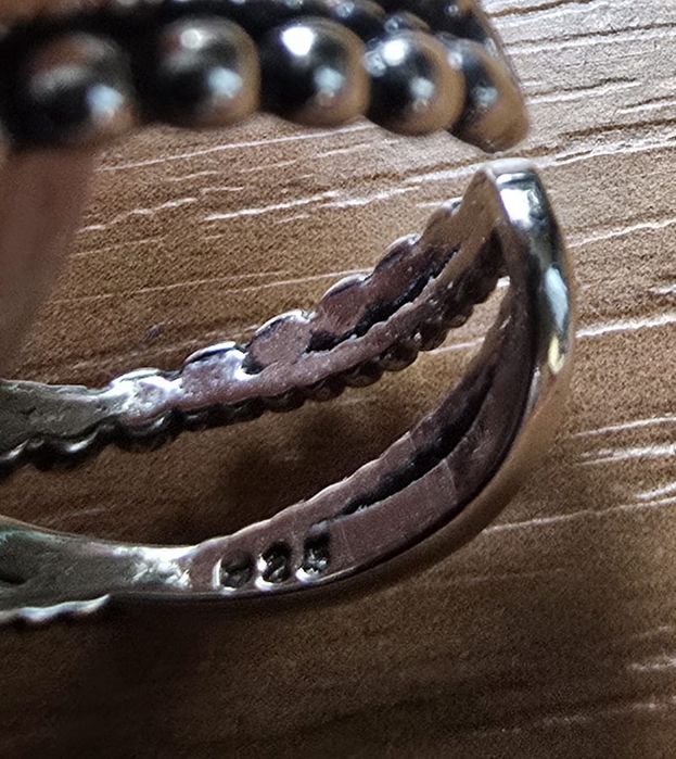 Кольцо серебро 925 размер регулируется