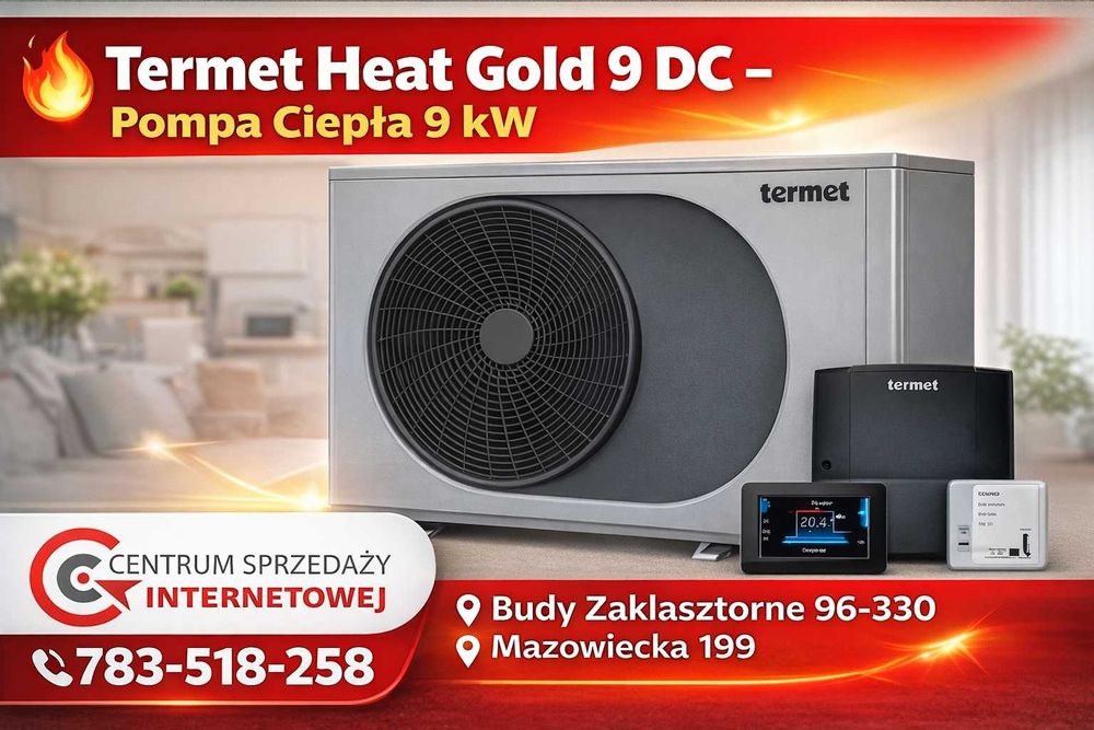 Termet Heat Gold 9 DC – Pompa Ciepła 9kW MONOBLOK