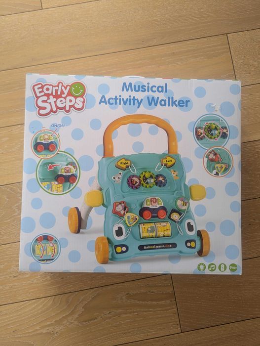 Nowy chodzik muzyczny pchacz edukacyjny Early Steps 9m+