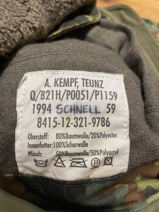 Uszanka w kamuflażu Flecktarn
