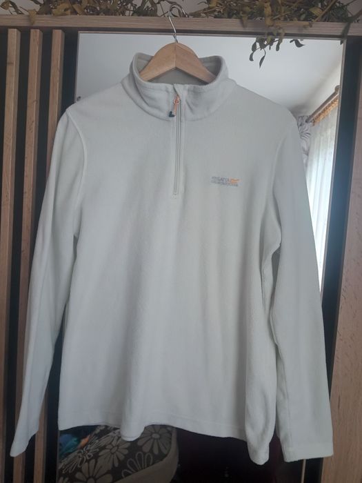 Beżowy miś polar z suwakiem Regatta sportowy na zimę narty ferie