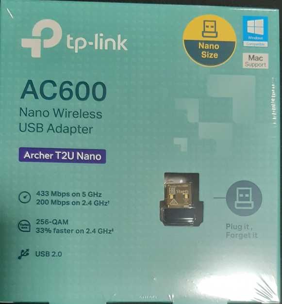 TP-Link AC600 Dual Band Wireless USB Archer T2U Nano