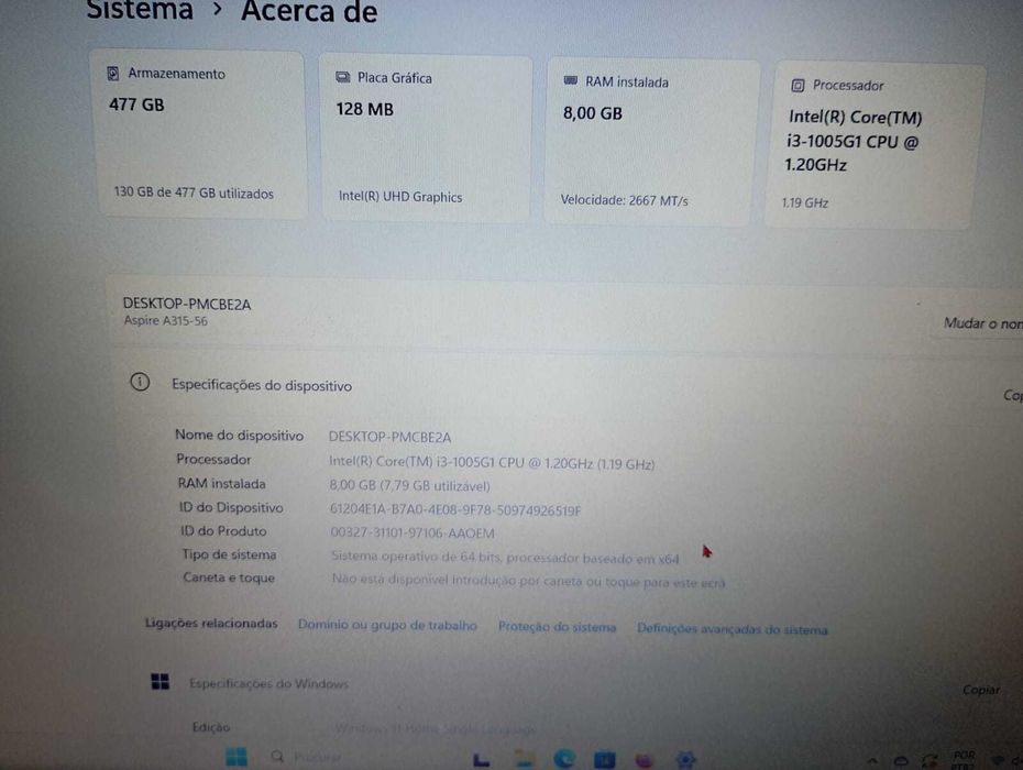 Portátil ASUS Aspire 3