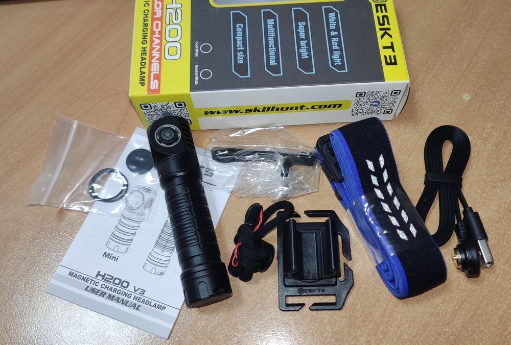 Skilhunt ESKTE H200 4000K 5000K 519A Cree 620 nm світильник