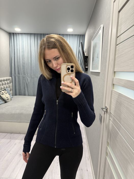 Светр зіпер 100% шерсть лами