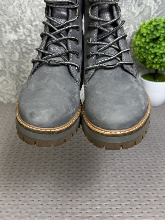 Timberland ботинки сапожки 40 размер кожаные серые