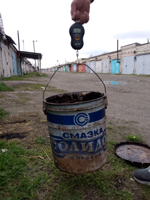 Солидол смазка в ведре