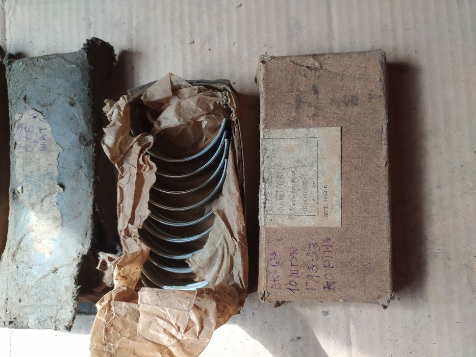 Вкладиші корінні та шатунні для газ-53/52, газ-24 Волга, ЗІЛ-130, ВАЗ