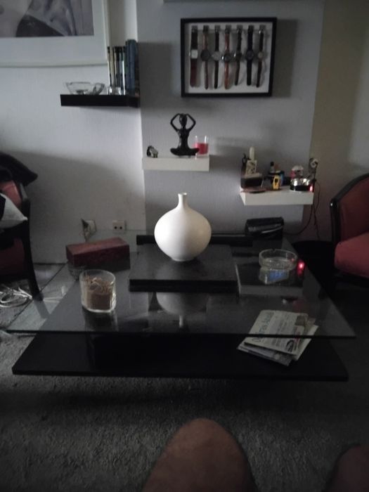 Mesa de centro tampo de vidro