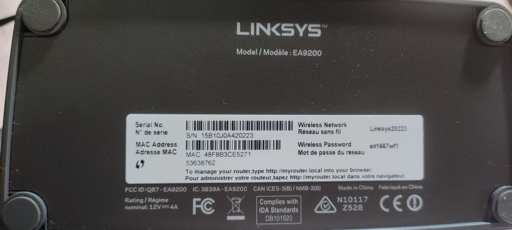 Wi-Fi роутер  Linksys EA9200  AC3200